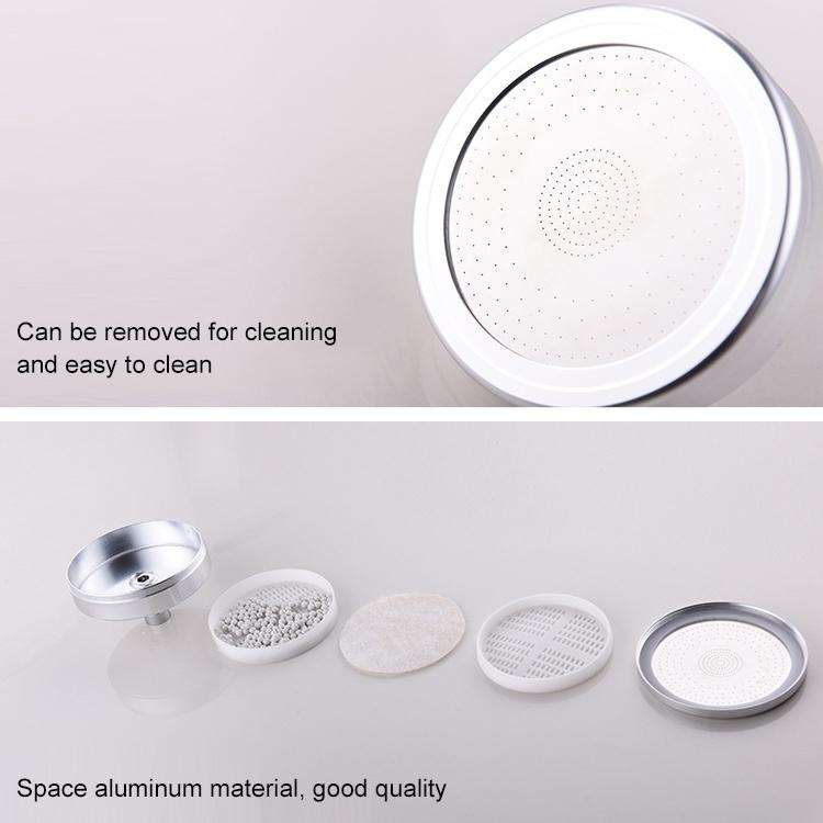 Removable and Washable 304 Stainless Steel Round Pressurized Handheld Shower Head, Size: 80mm (Si...