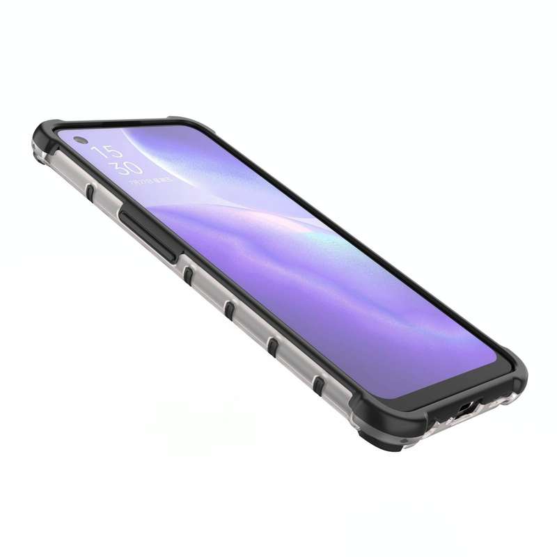 For Oppo Reno5 5G Shockproof Honeycomb PC + TPU Case(Green)