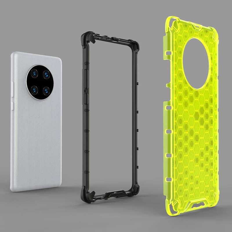 For Huawei Mate 40 Pro Shockproof Honeycomb PC + TPU Protective Case(Black)