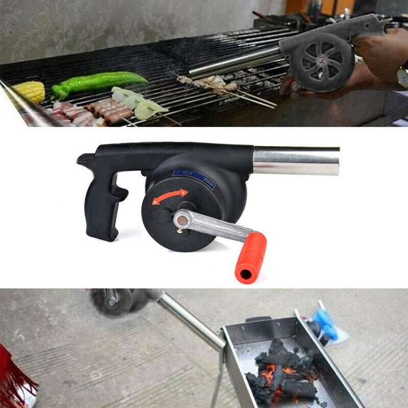 Household Barbecue Picnic Tool Manual Fan Air Blower Portable Lightweight Grill Campfire Durable ...