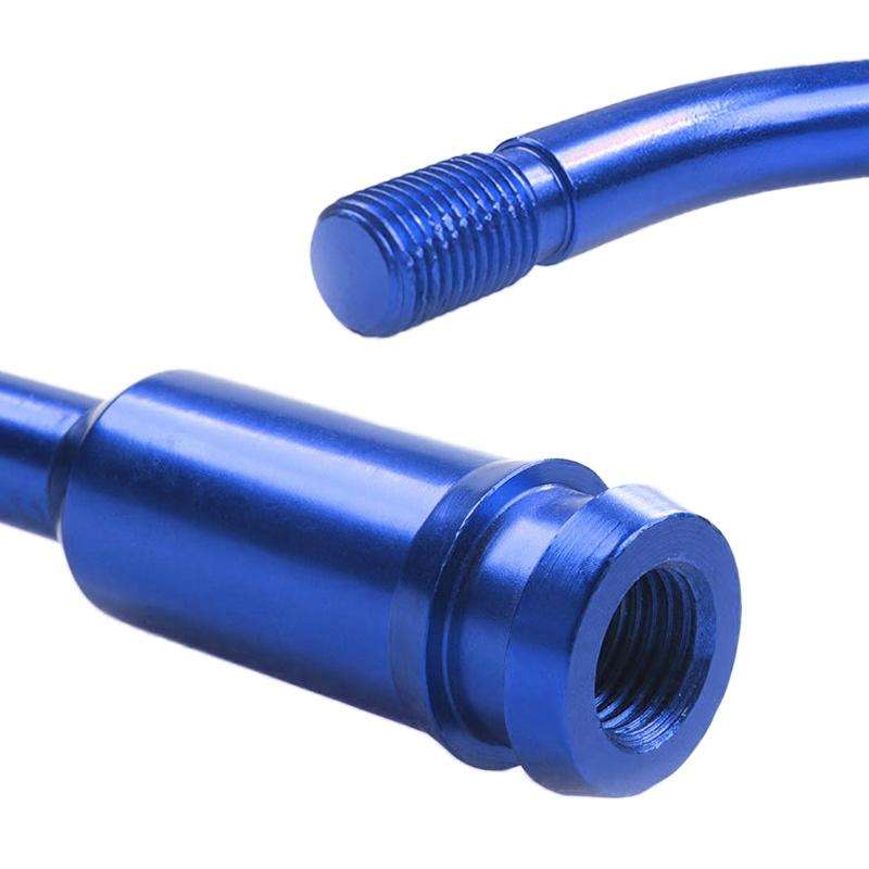 Car Modified Racing Quick Curved Gear Lever Extension Rod for Volkswagen T4 1990-2003 (Blue)