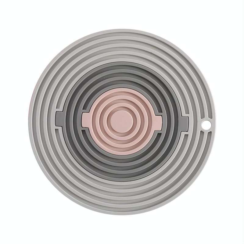 3 in 1 Round Silicone Heat Insulation Pad High Temperature Resistant Multifunctional Tableware Pa...