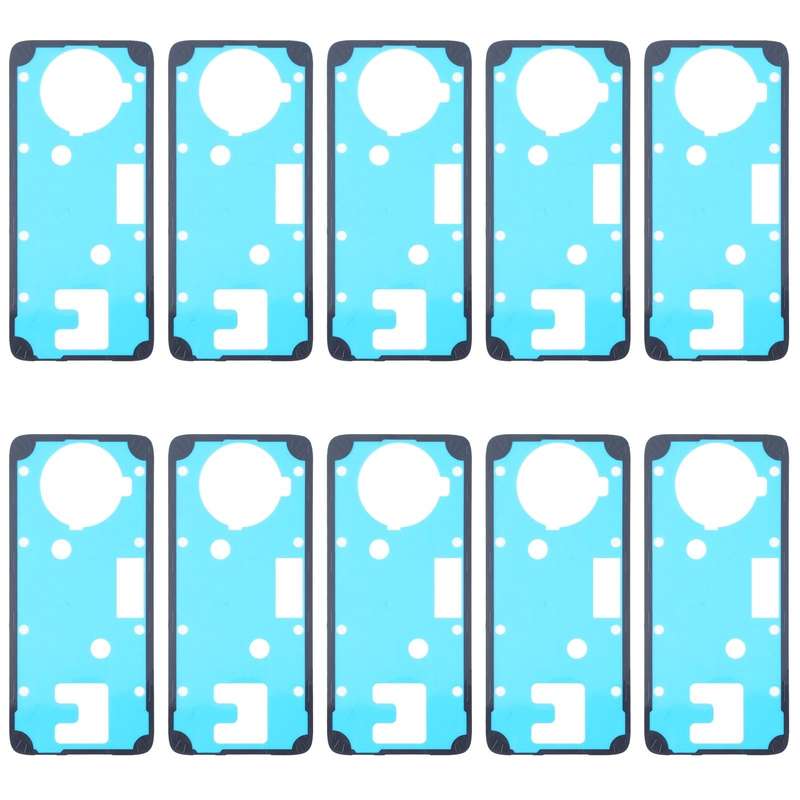 10 PCS Back Housing Cover Adhesive for Xiaomi Redmi Note 9 Pro 5G / Mi 10T Lite 5G