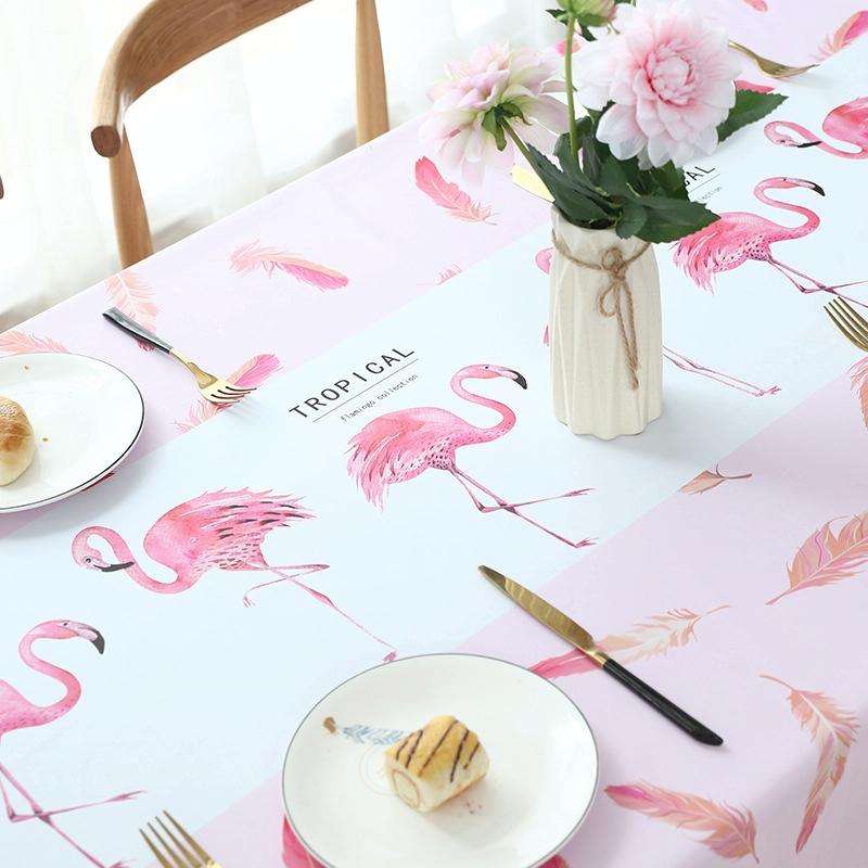 Printinging Coffee Dining Table Cloth PVC Waterproof Oilproof Anti-scalding Tablecloth, Size:140x...