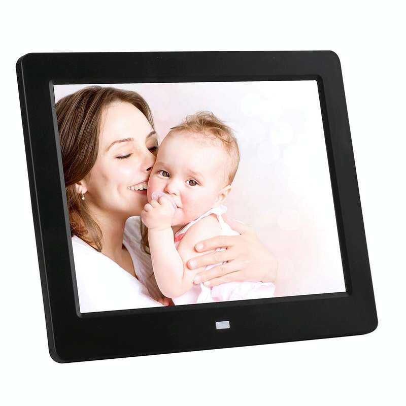 8 inch LED Display Multi-media Digital Photo Frame with Holder & Music & Movie Player, Support US...
