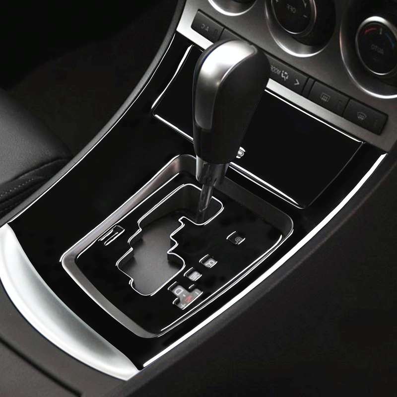For Mazda 3 Axela 2010-2013 4 in 1 Car Gear Panel Set A Decorative Sticker, Right Drive
