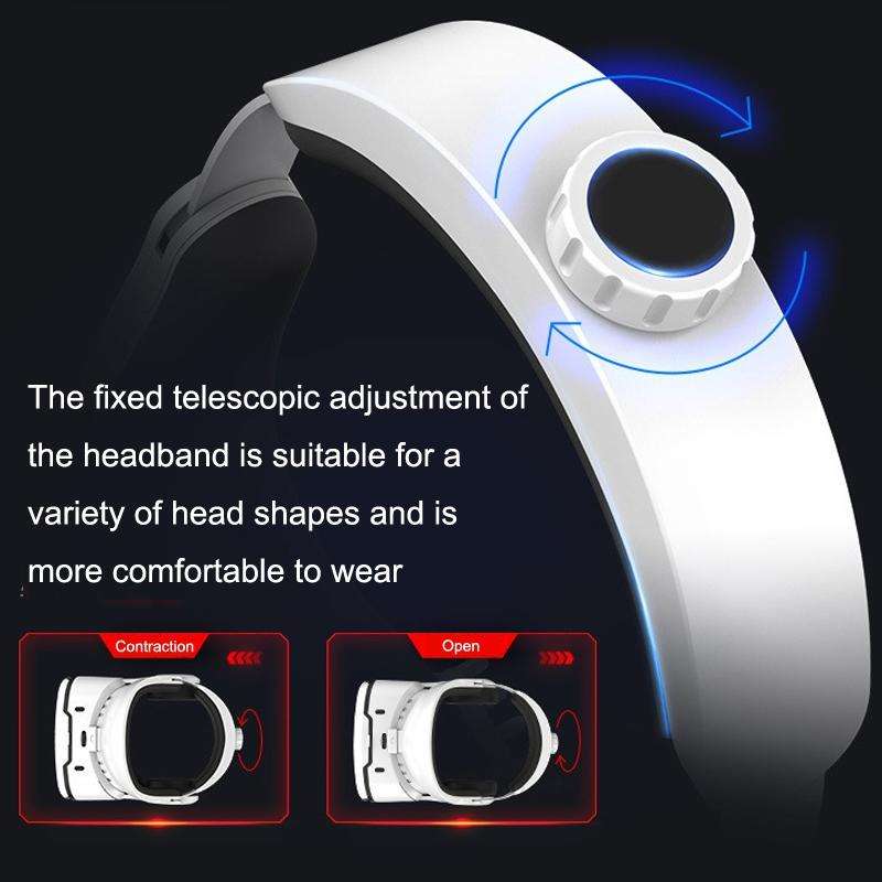 VR SHINECON G02EF+S6 Bluetooth Handle Mobile Phone 3D Virtual Reality VR Game Helmet Glasses With...