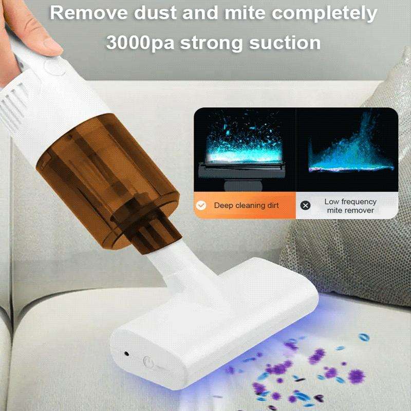K9T 6W 3000 Pa Wireless Mite Removal Instrument Handheld Portable Vacuum Cleaner(Black)