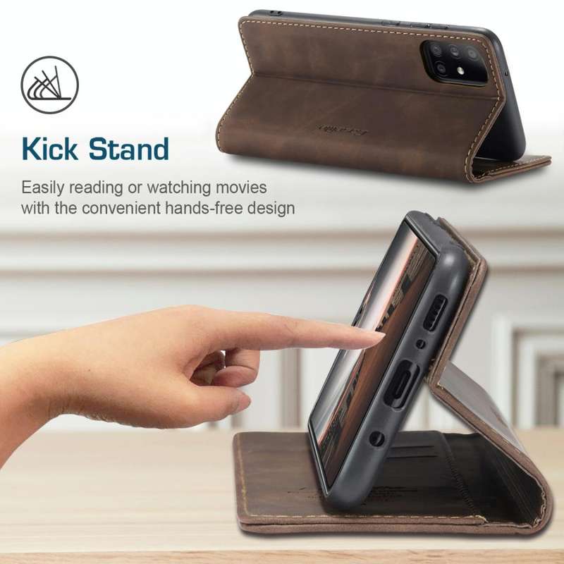 For Samsung Galaxy A31 CaseMe-013 Multifunctional Retro Frosted Horizontal Flip Leather Case with...
