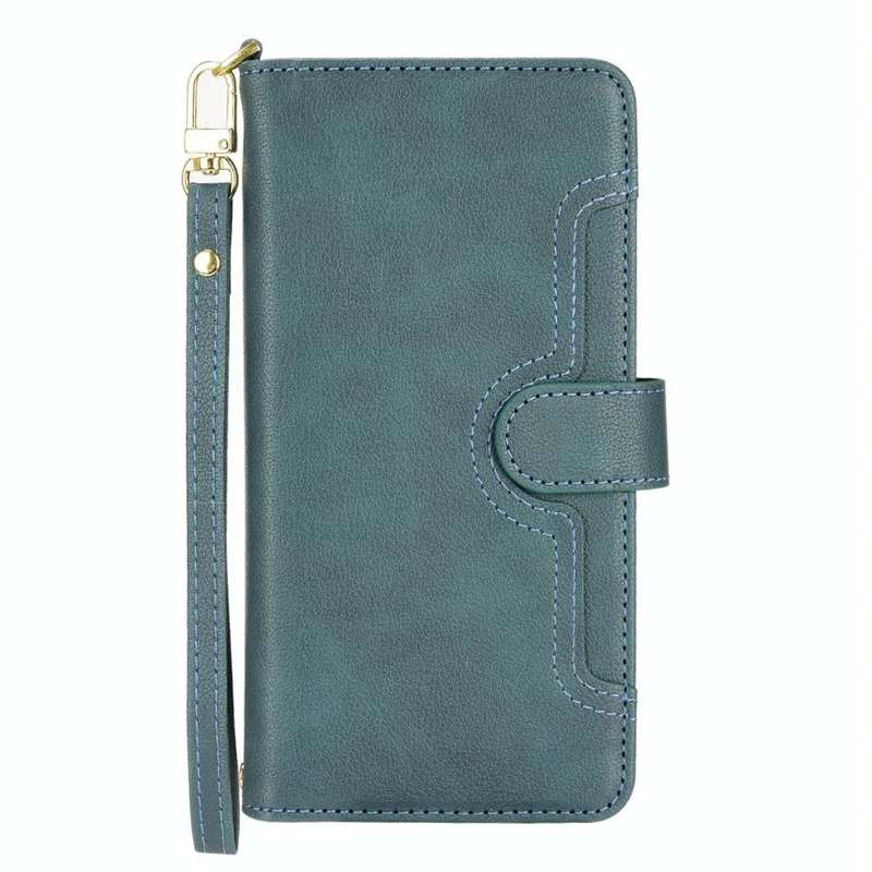 For Xiaomi Redmi Note 11 CN Version/Poco M4 Pro/Redmi 10 Zipper Bag Leather Phone Case(Green)