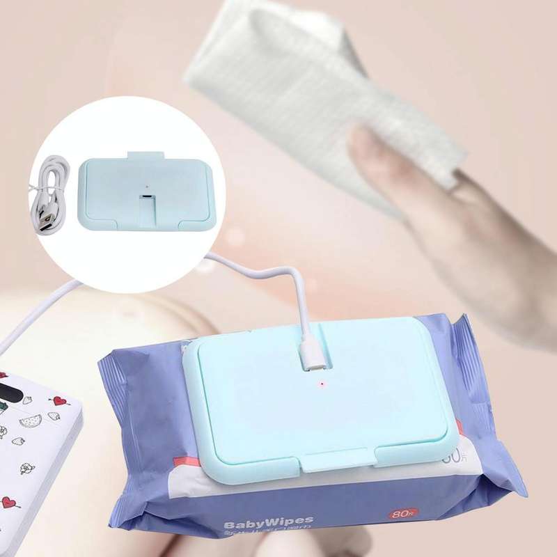 Home Car Portable USB Wet Towel Heater(White)
