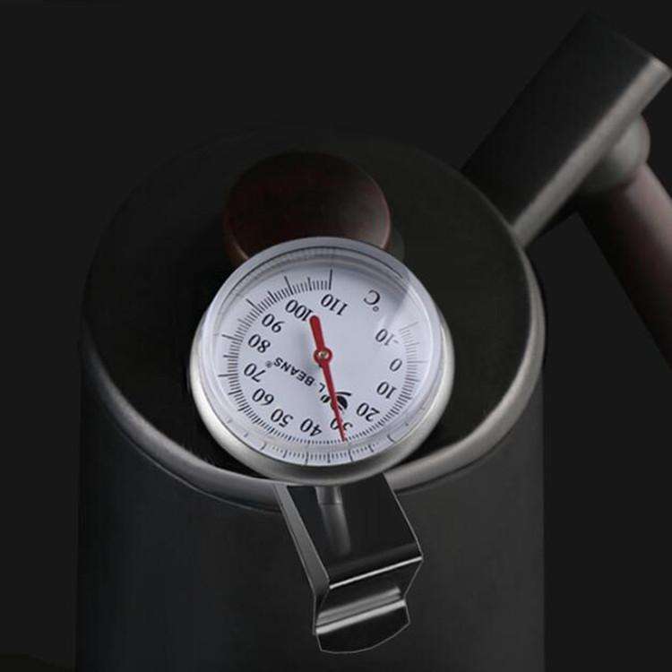 L-BEANS Stainless Steel Hand Made Coffee Thermometer Coffee Probe Water Temperature Meter, Style:...