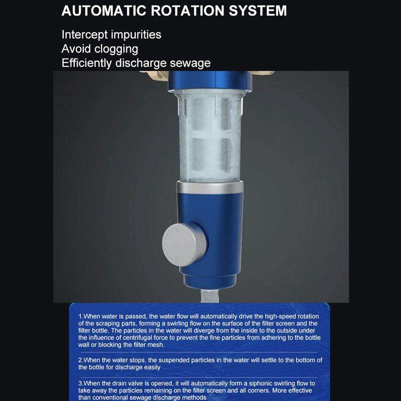 WHEELTON WHT-P0038 Home Whole House High Flow Pre-filter Automatic Rotating Central Water Purifier