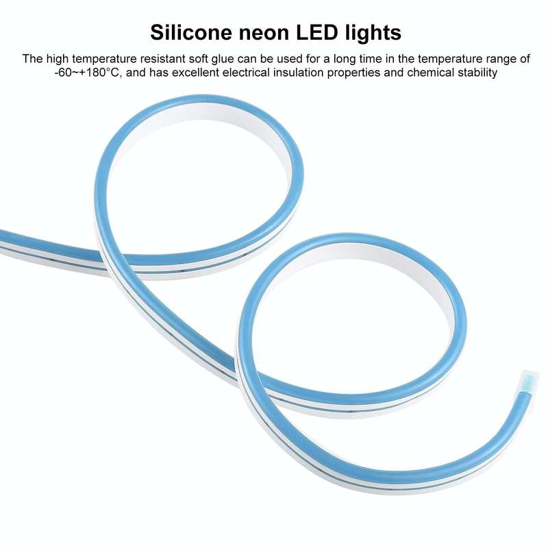 CJ-1206 12V 6A 5m IP65 Waterproof Silicone Neon LED Strip Light(Sky Blue)
