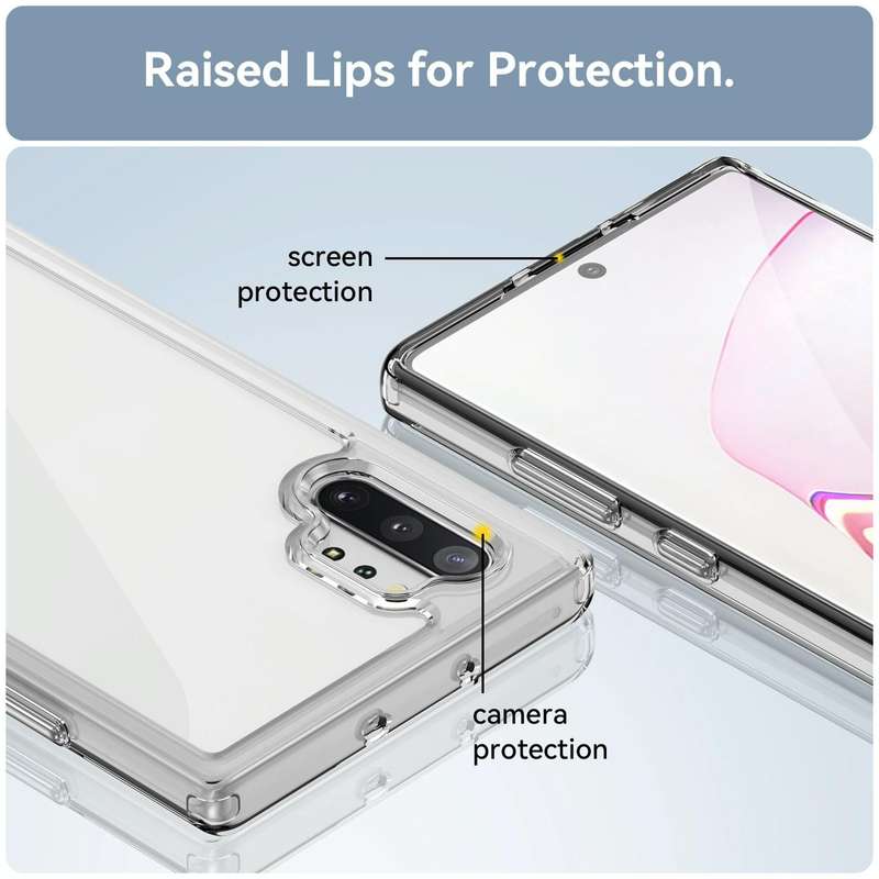 For Samsung Galaxy Note10+ 5G Colorful Series Acrylic + TPU Phone Case(Transparent)