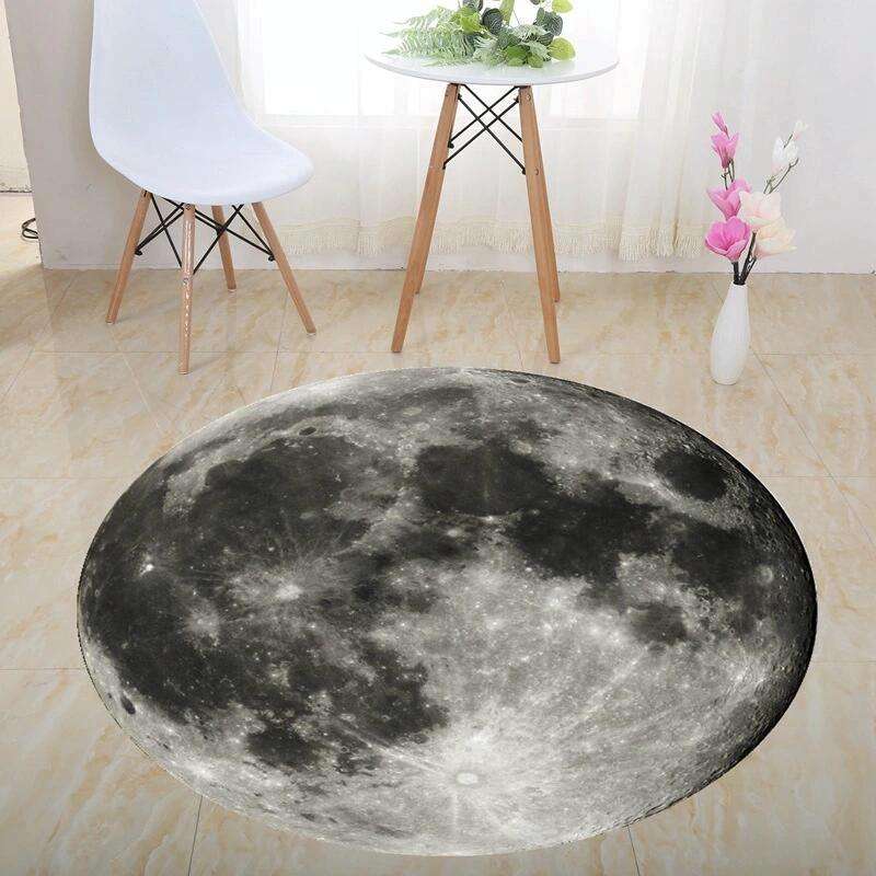 3D Illusion Stereo Vision Carpet Living Room Floor Mat, Size: 100x100cm(Round L)