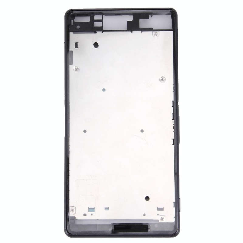 Front Housing LCD Frame Bezel Plate  for Sony Xperia Z3 / L55w / D6603(Black)