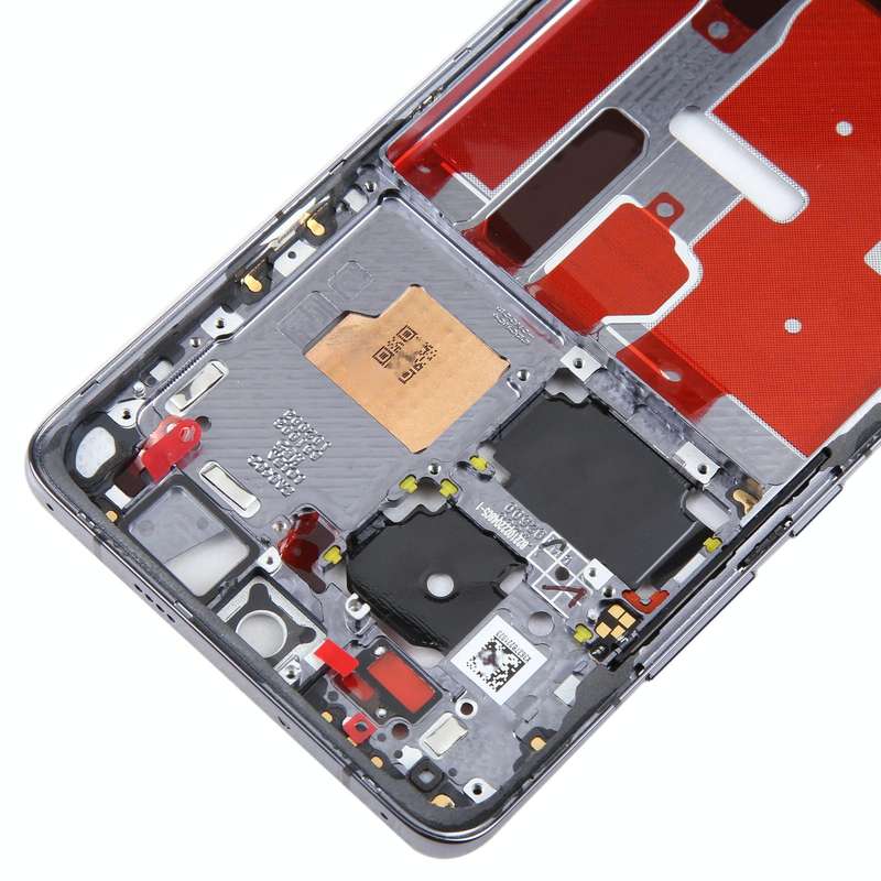 For Huawei P50 Pro Front Housing LCD Frame Bezel Plate(Black)