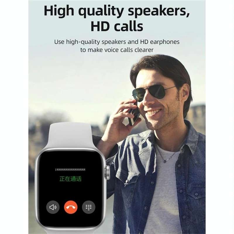 T500 Plus 1.44 inch Color Screen Smart Watch,Support Heart Rate Monitoring/Blood Pressure Monitor...