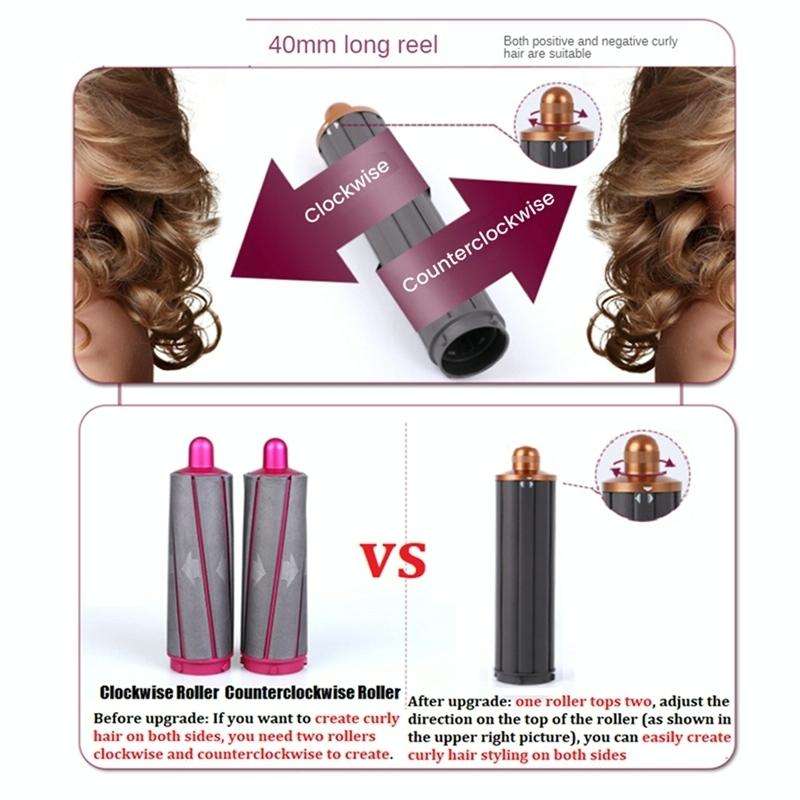 For Dyson Airwrap Hair Dryer HS01 / HS05 / HD08 18.6 x 4cm Upgraded Long Curling Barrels Nozzle R...