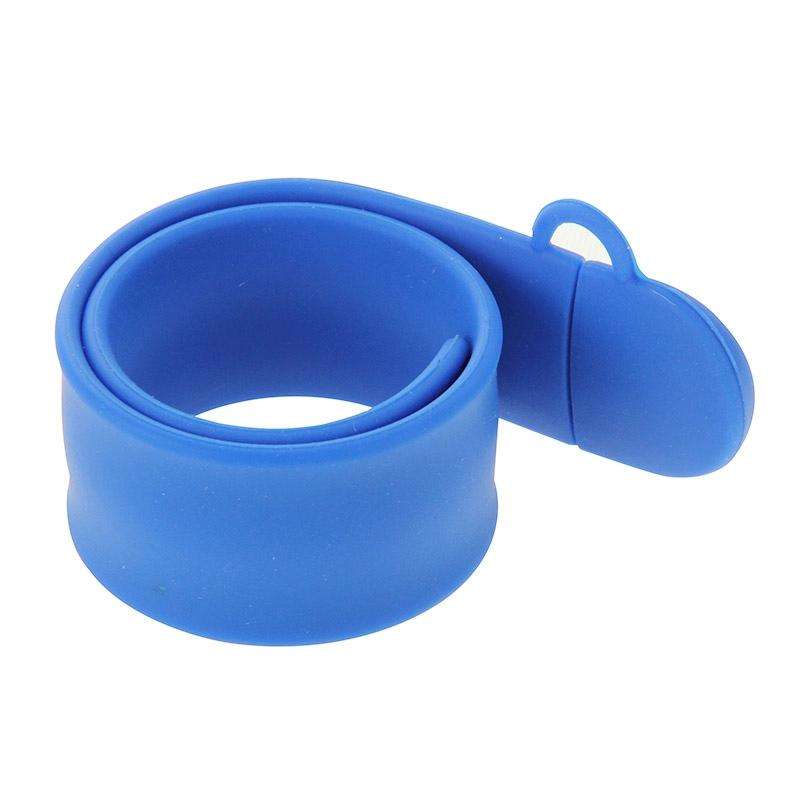 Silicone Bracelet USB Flash Disk with 4GB Memory(Dark Blue)