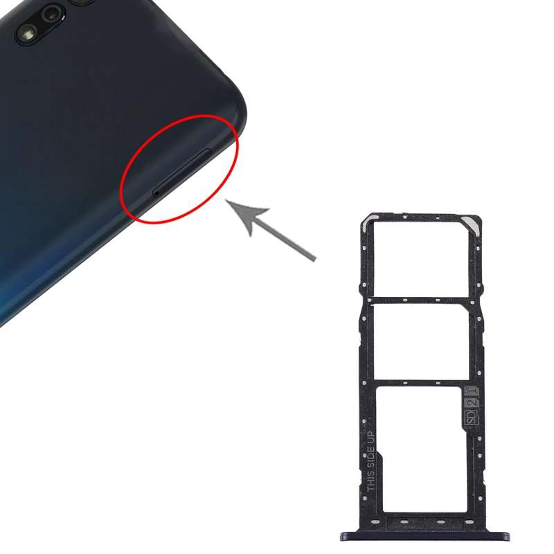 SIM Card Tray + SIM Card Tray + Micro SD Card Tray for Motorola Moto E6 Plus/Moto E6s (2020)/AGA0...