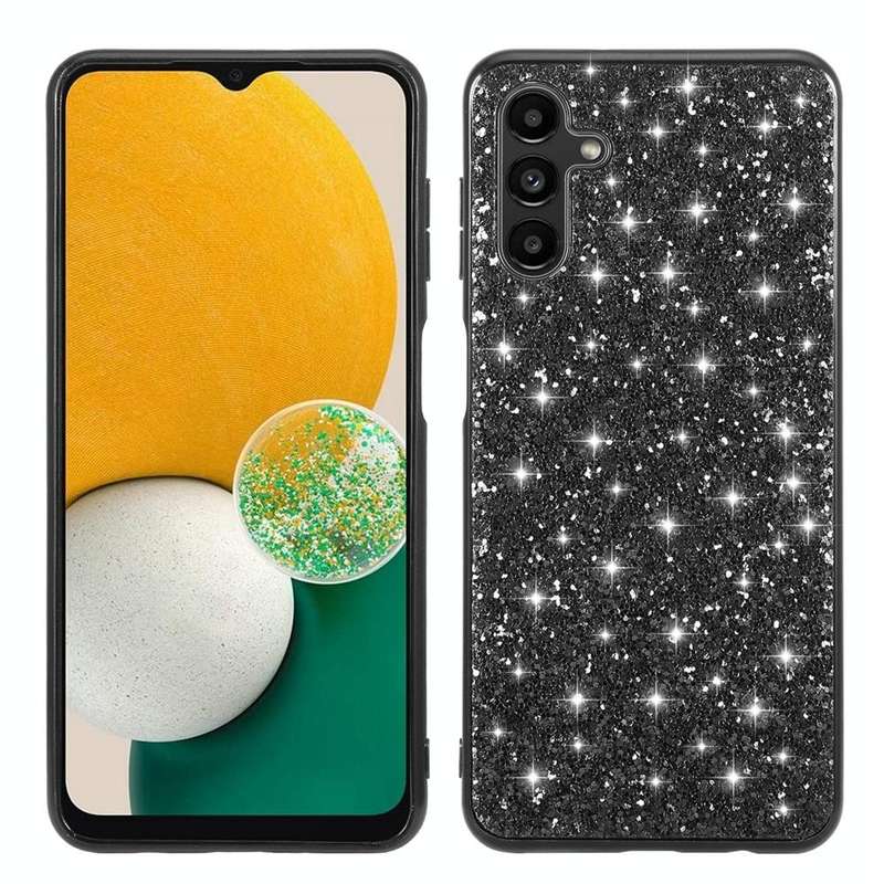 For Samsung Galaxy A54 5G Glitter Powder Shockproof TPU Phone Case(Black)