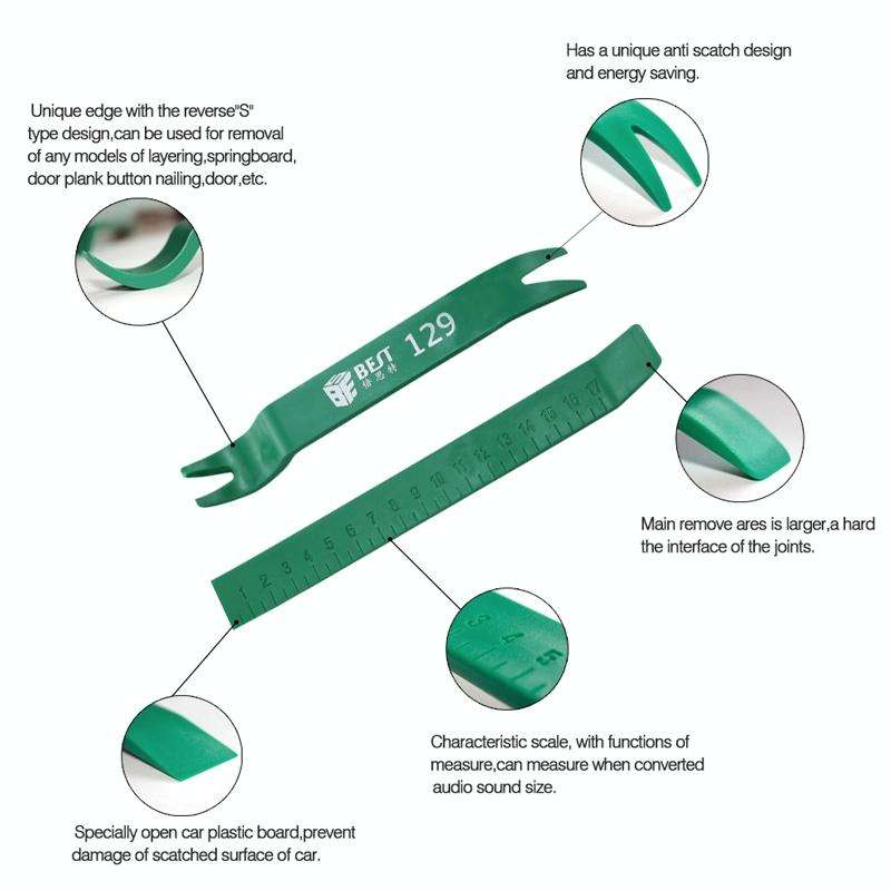 BEST-129 Double Bend Head Plastic Pry Tool
