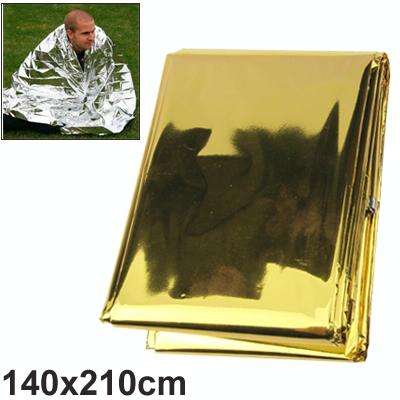 Compact Lightweight Aluminized Windproof Waterproof Emergency Blanket Body Wrap Survival Sheet fo...