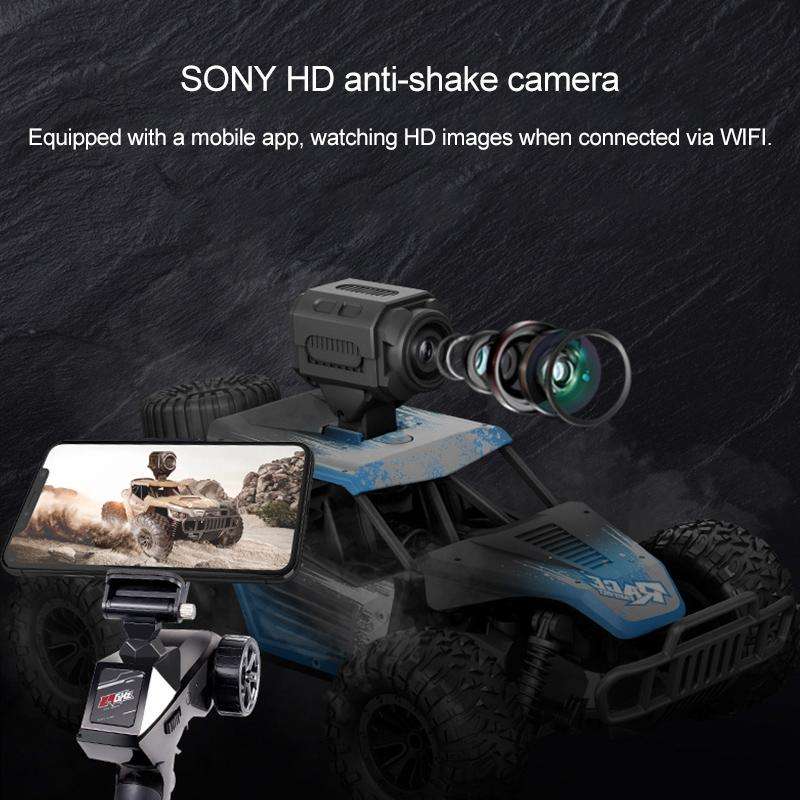 HELIWAY DM-1801 2.4GHz Four-way Remote Vehicle Toy Car with Remote Control & 720P HD WiFi Camera(...