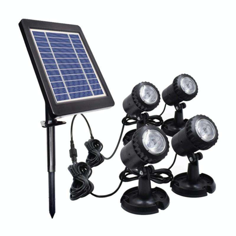 4 In 1 Outdoor Lawn Ground Solar Spotlight Diving Light
