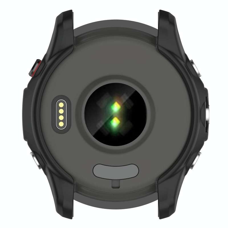 For Garmin Forerunner 255 Armor Hollow TPU Watch Case(Black)