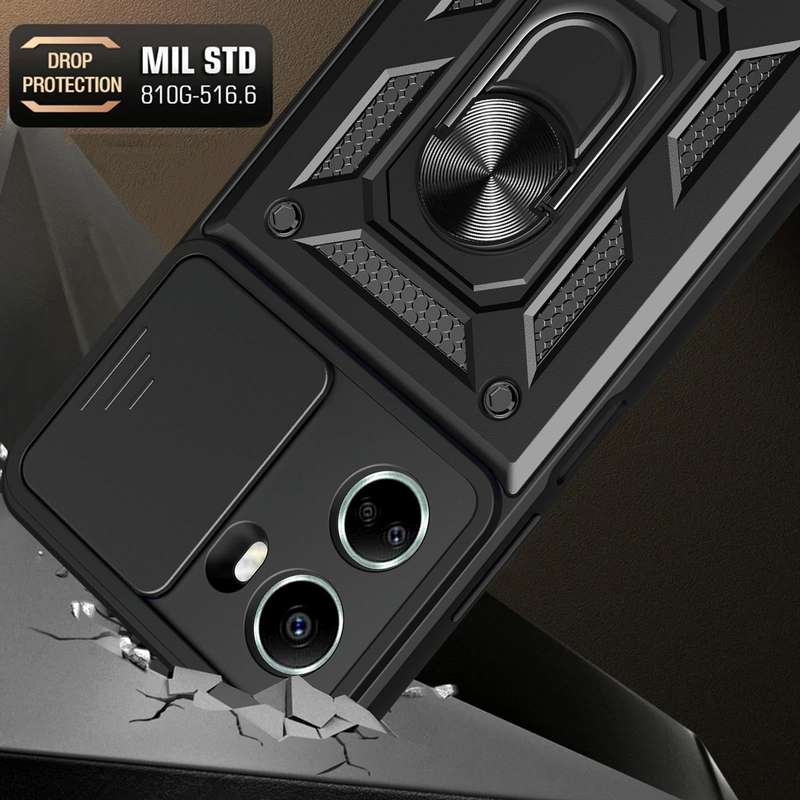 For Huawei nova 10 SE Sliding Camera Cover Design TPU+PC Phone Case(Gold)