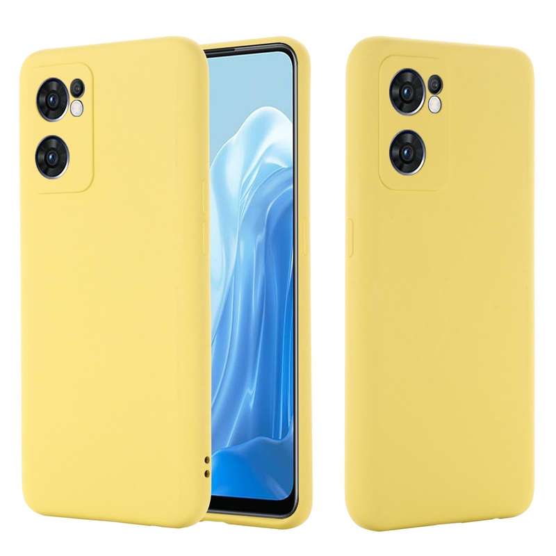 For OPPO Reno7 5G Global / Find X5 Lite Pure Color Liquid Silicone Shockproof Full Coverage Phone...