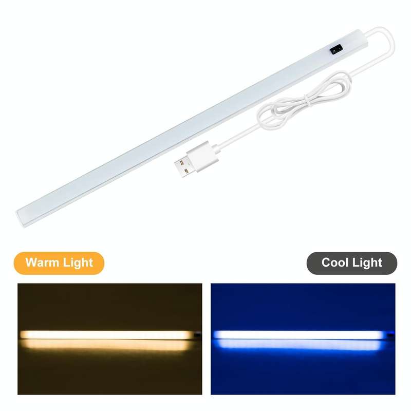 50cm LED Induction Cabinet Lamp USB Smart Sensing Light Strip(Warm White)