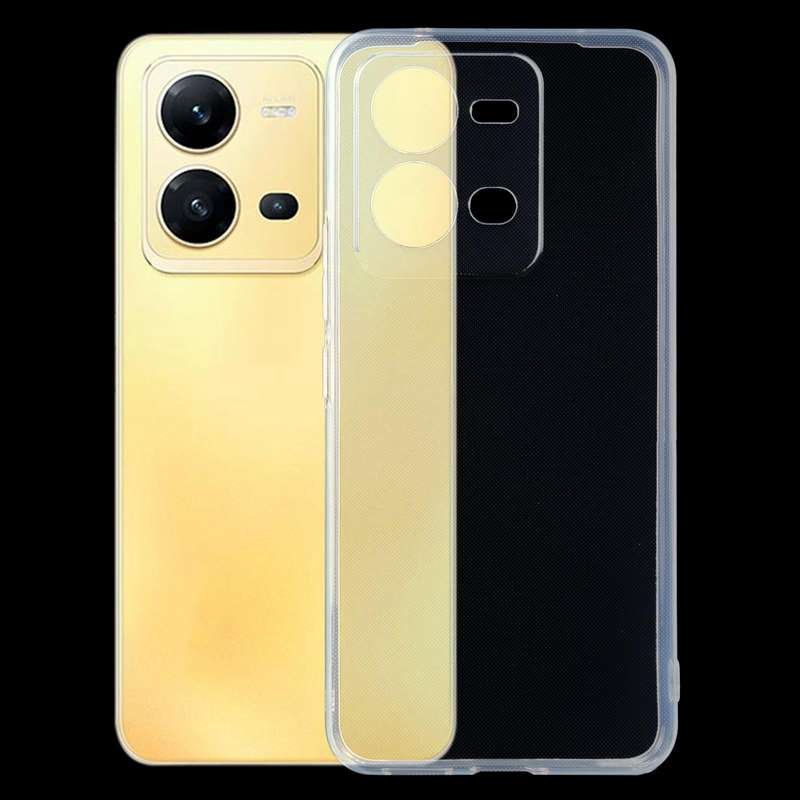 For vivo V25 Ultra-thin Transparent TPU Phone Case