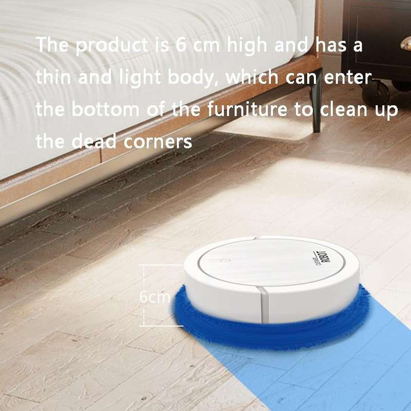 K333 Fully Automatic Dry Wet Two-Purpose Smart Sweeping Machine(Elegant White)