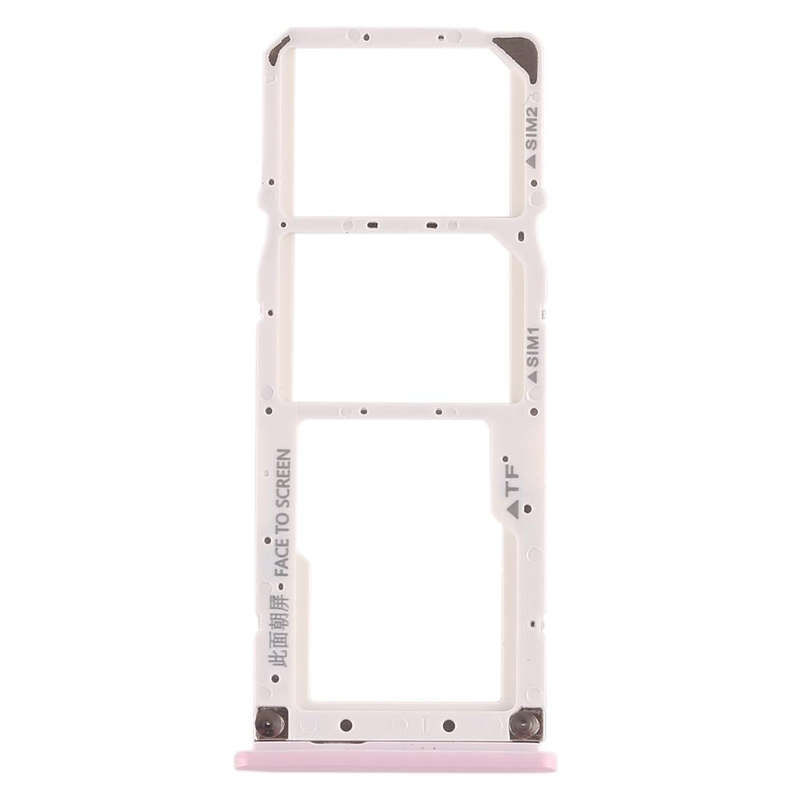 SIM Card Tray + SIM Card Tray + Micro SD Card Tray for Xiaomi Mi Play(Pink)