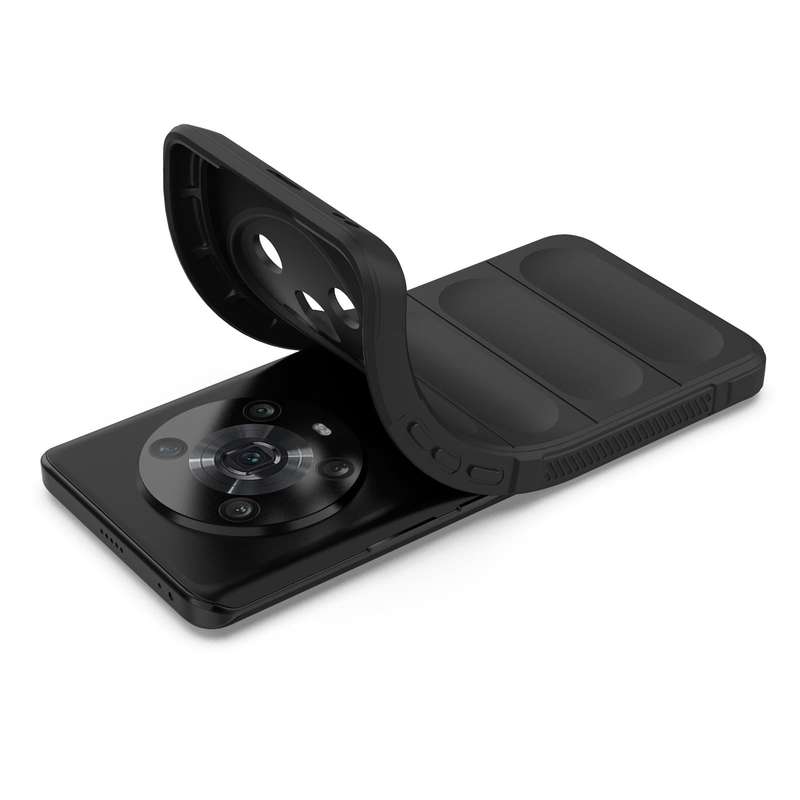 For Honor Magic4 Pro Magic Shield TPU + Flannel Phone Case(Black)