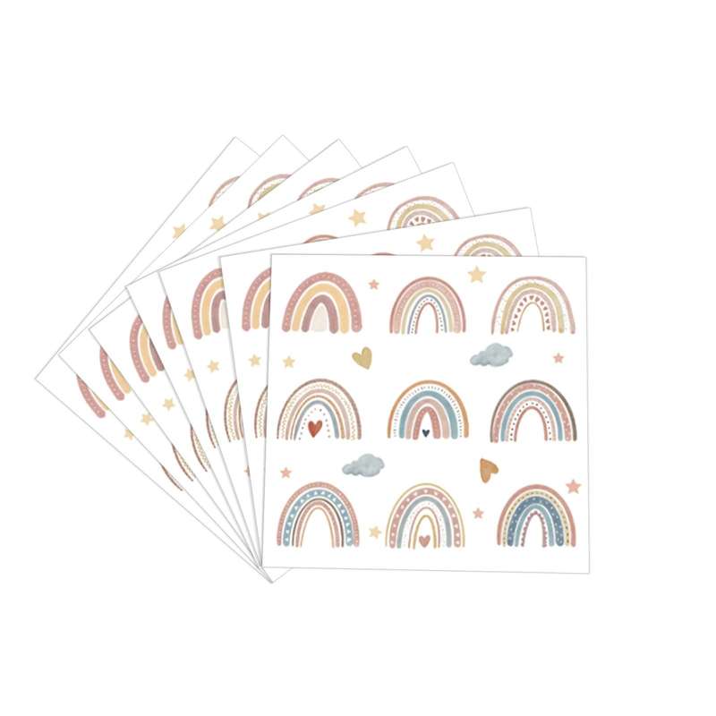 Fantasy Rainbow Themed Disposable Tableburra Flag Party Set(10 Person Set)