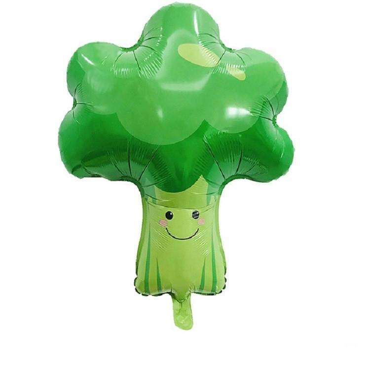 2 PCS Cartoon Vegetables and Fruits Aluminum Film Balloon Children Party Decoration Supplies Infl...