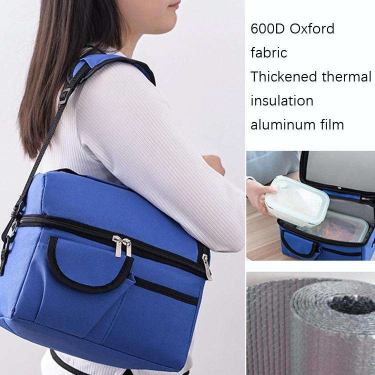 Double Insulation Bag Breast Milk Fresh Bag Bottle Mummy Bag(Wine Red)