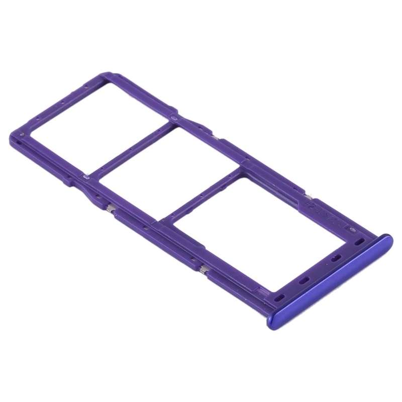 For Samsung Galaxy A30s SIM Card Tray + SIM Card Tray + Micro SD Card Tray (Blue)
