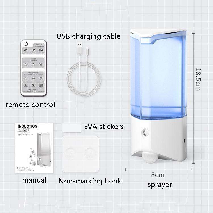 Human Body Induction Alcohol Sprayer Disinfection Humidifier(English Version)
