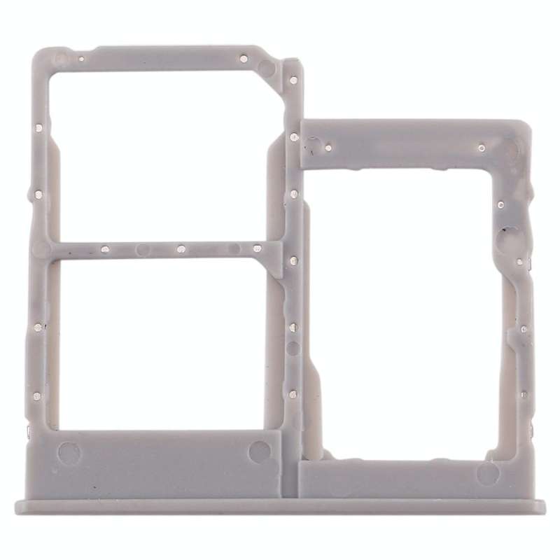 For Galaxy A40 SIM Card Tray + SIM Card Tray + Micro SD Card Tray (Grey)