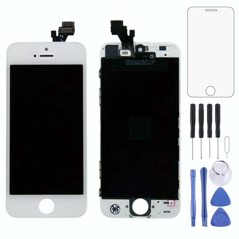 Original LCD Screen for iPhone 5 Digitizer Full Assembly with Frame (White)