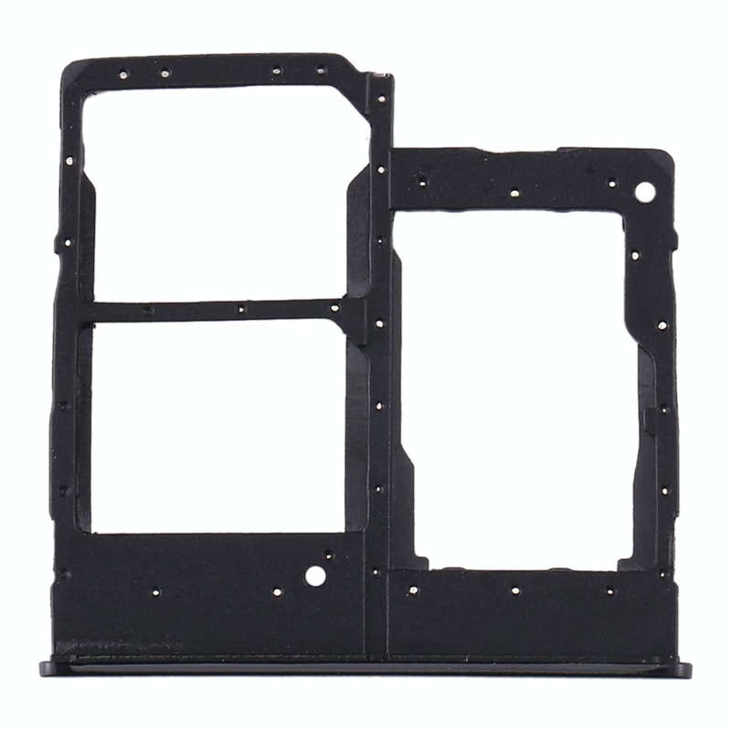 For Samsung Galaxy A20e SIM Card Tray + SIM Card Tray + Micro SD Card Tray (Black)