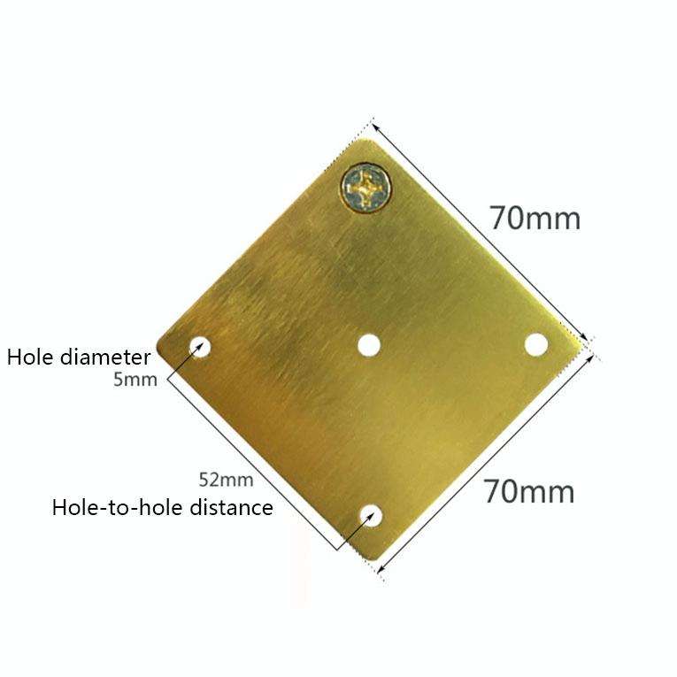 Adjustable All Aluminium Furniture Stand Legs, Height: 15cm(Gold)