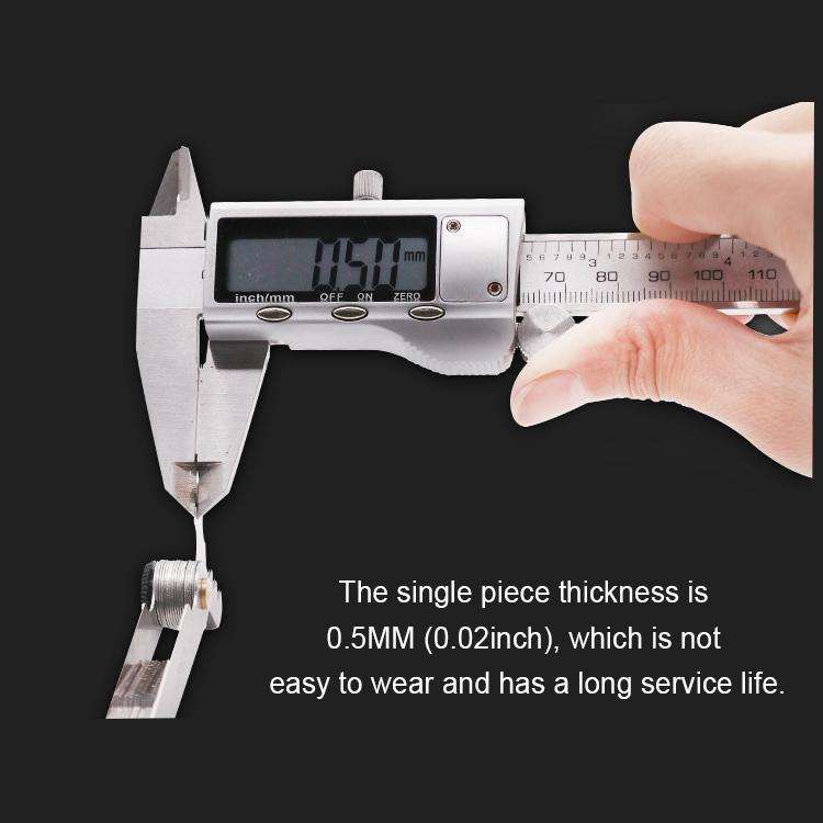 52 PCS Metric 60 Degrees +British 55 Degrees CR Stainless Steel Thread Gauge