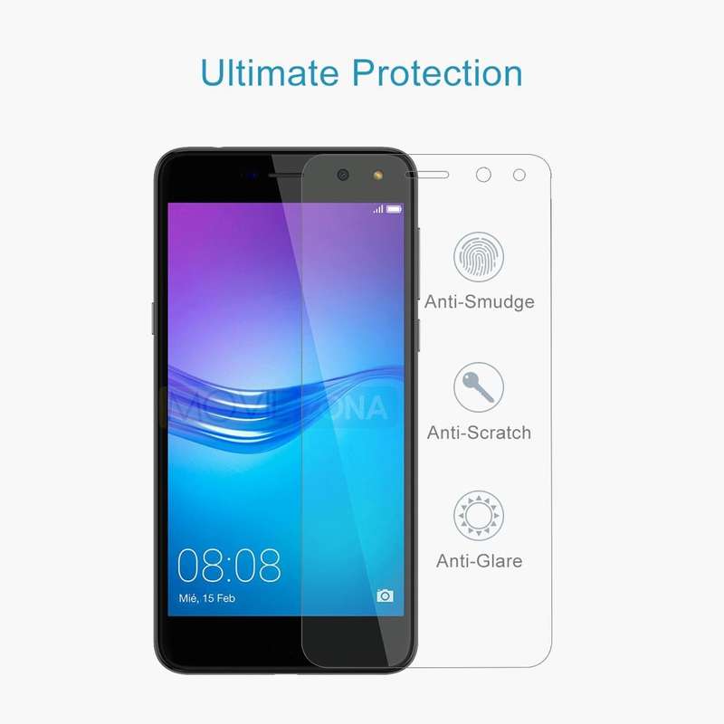 For Huawei Y6 (2017) 0.26mm 9H Surface Hardness 2.5D Explosion-proof Tempered Glass Non-full Scre...